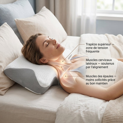 Oreiller Cervical Ergonomique Papillon